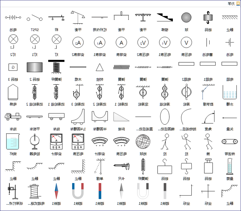 力学符号模板