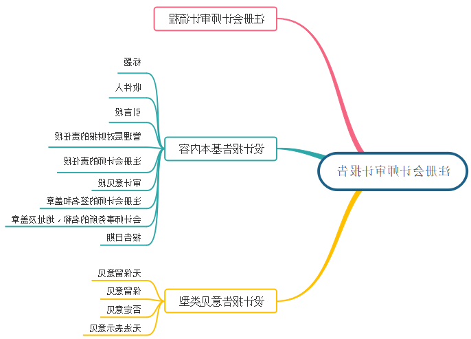 审计报告思维导图