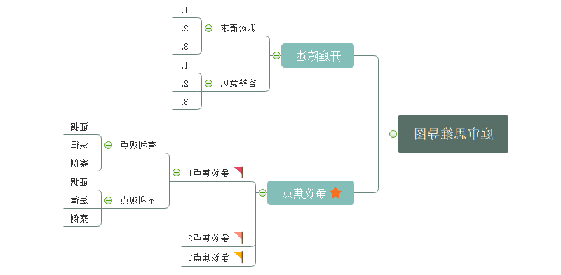 庭审思维导图