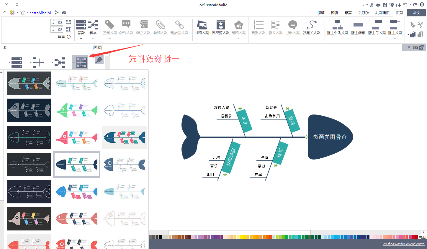 鱼骨图模板