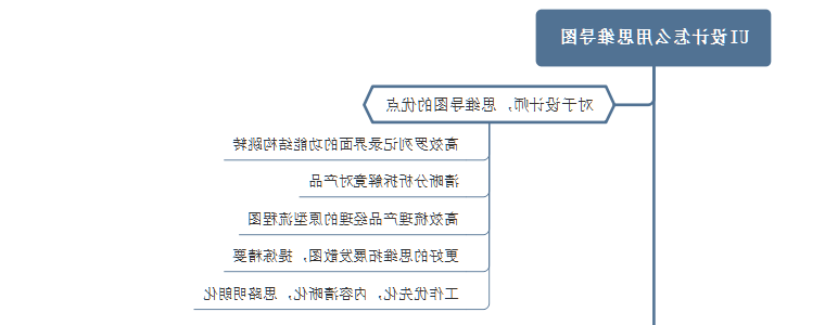 UI用思维导图优点