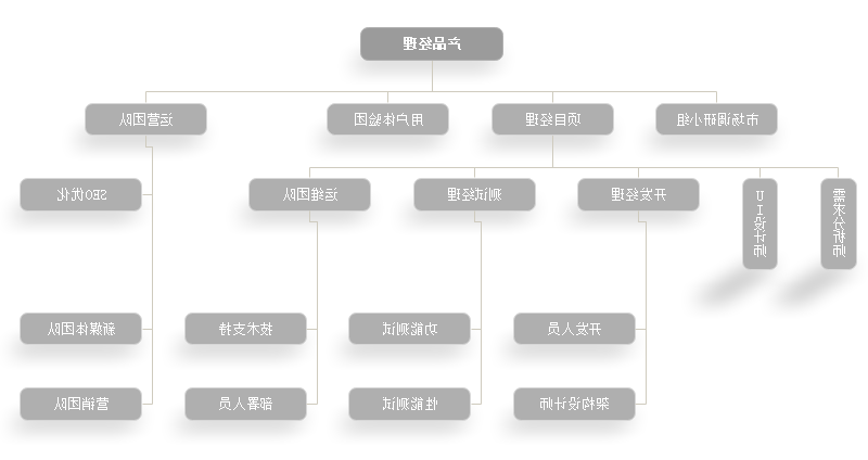 产品部门组织结构图