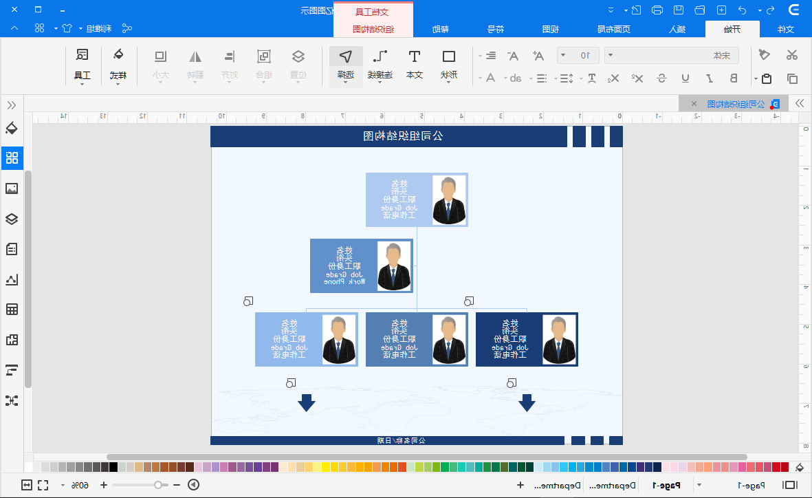 组织结构图模板
